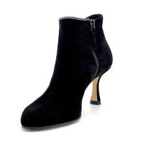 Черные полусапожки на аккуратном каблуке Арт. 54535-0 ROSY ST T.4000