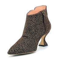 Стильные полусапожки с жирафовым принтом на каблуках Арт. 53550-0 F.ROSY ST. T.3688