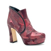 Полусапожки графитового цвета на высоком каблуке Арт. 53552-0 F.GRETTA ST. T.3180P