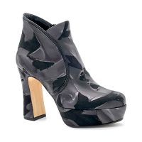 Полусапожки графитового цвета на высоком каблуке Арт. 53552-2 F.GRETTA ST. T.3180P