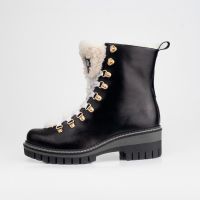 Черные кожаные ботинки с натуральным мехом Арт. 2315463A/13 NERO